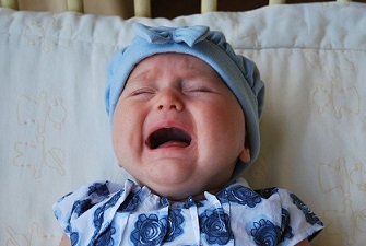 泣く赤ちゃんのイメージ